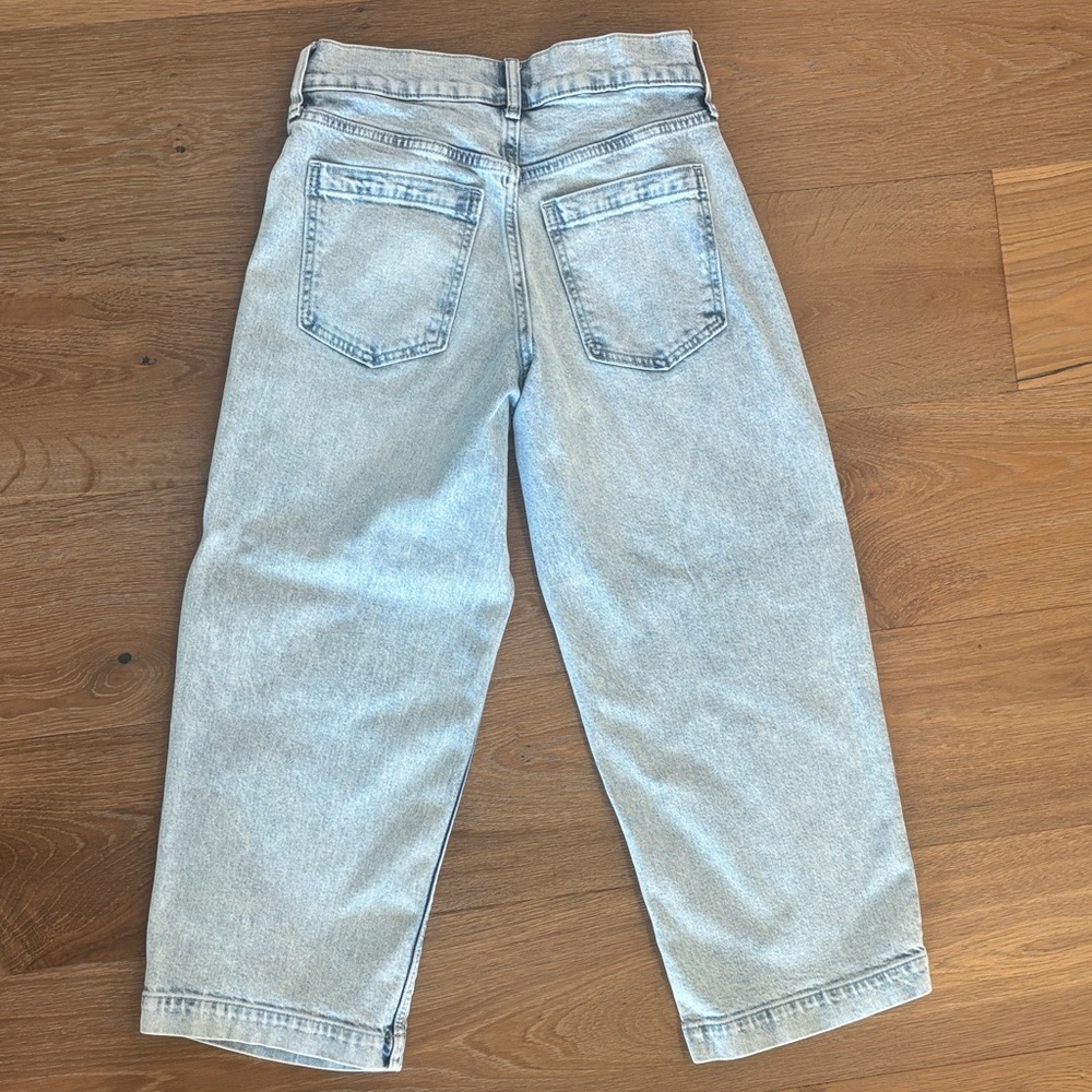 Banana Republic High Rise Wide-Leg Crop Jean Light Wash - Picture 3 of 6